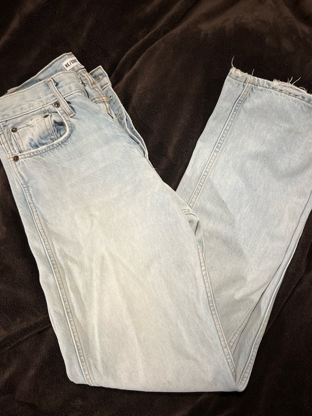 Re/Done Light Wash Straight-Leg Women’s Jeans